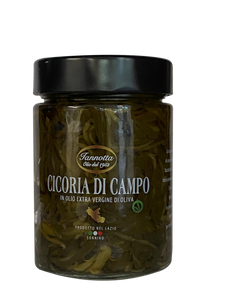 Cicoria sott’olio verdura del Lazio in olio extra vergine di oliva
