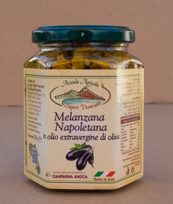 Box sapori vesuviani 18 pz di sott’oli in olio extra vergine di oliva (Melenzana Violacea napoletana)