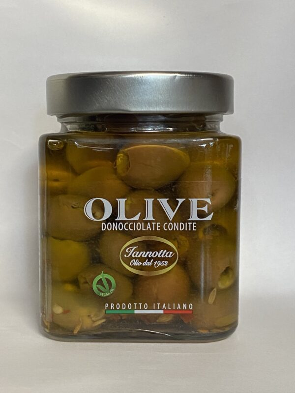 Olive denocciolate condite